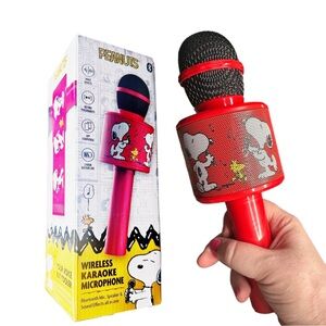 Peanuts Snoopy Wireless Karaoke Mic Microphone